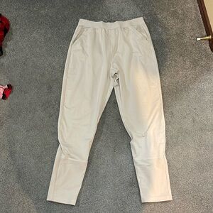 Gymshark straight leg fitted soft sweatpants in cream XL